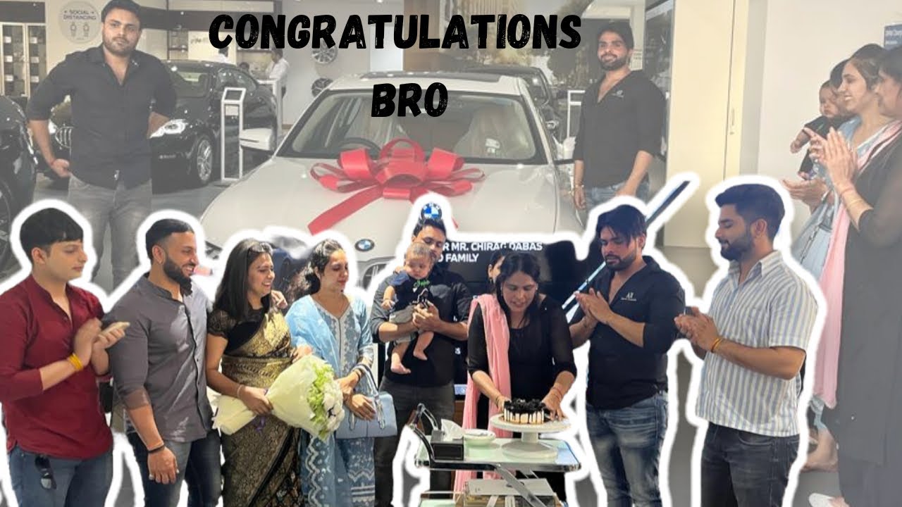Finally chirag bhai ki BMW new car ki delivery ho gyi lI congratulation’s chiragdabas6443 YouTube