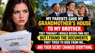 Full My Parents Tried to Give My Grandmother’s House to My Brother — Until I Found the Hidden Documents News