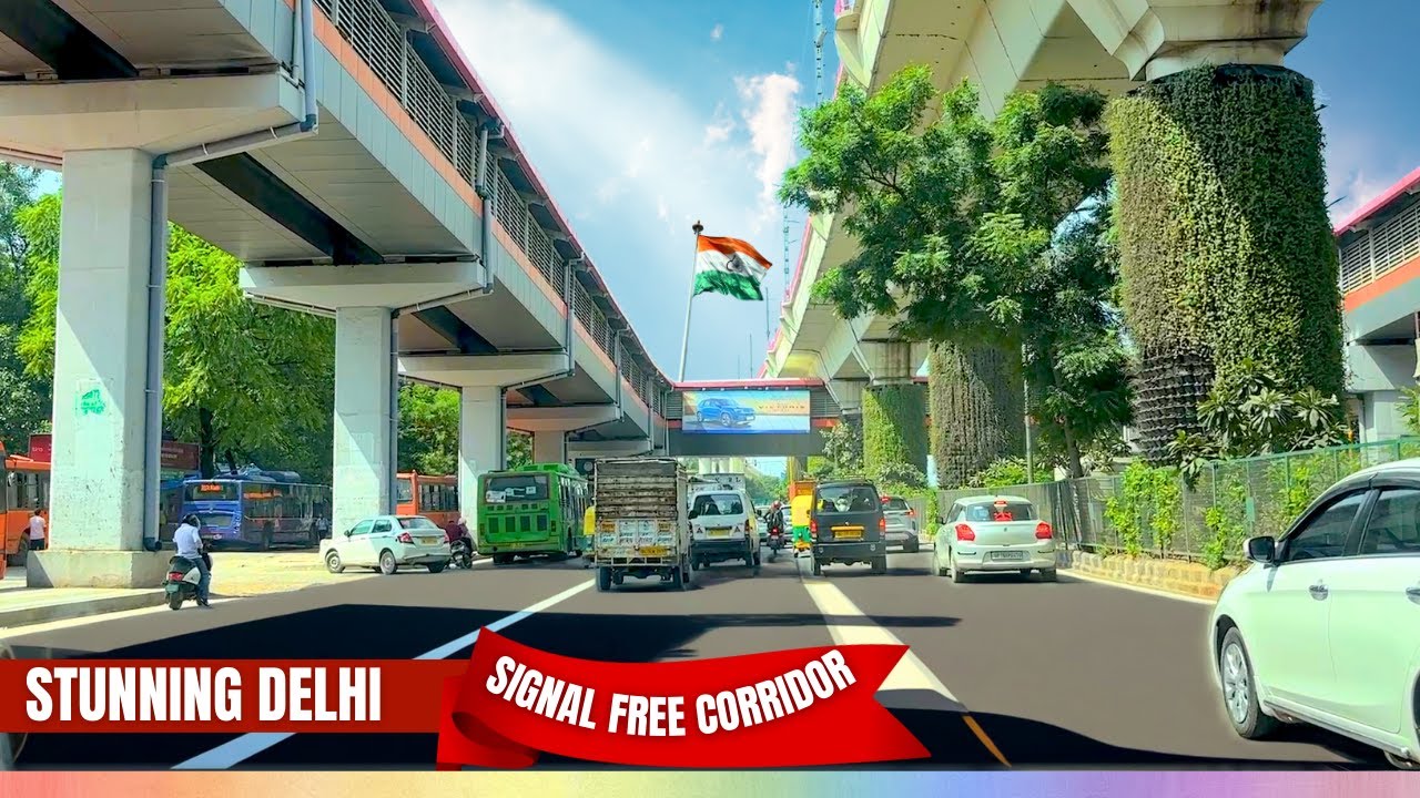 New India: Stunning Delhi Signal-Free Corridor | Lajpat Nagar to Pacific Mall NSP