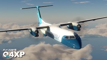 FlyJSim Dash 8-Q400 flown by Real 737 Pilot | Athens – Istanbul | X-Plane 11