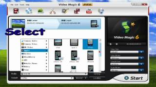 Use Video Magic Converter wmv to ipod shuffle