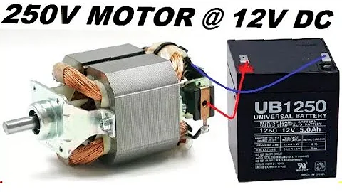 How to run a 220v mixer motor to run a 12v into dc