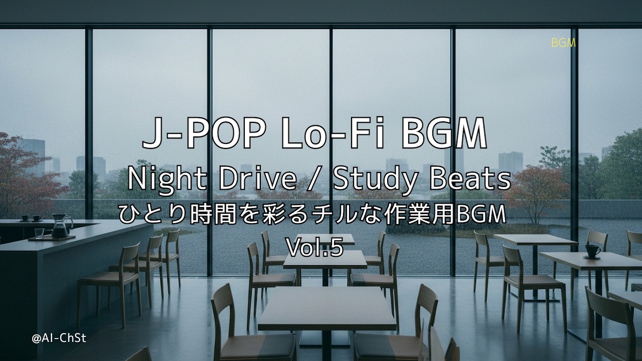 J-POP Lo-Fi BGM - Night Drive / Study Beats Vol.5｜ひとり時間を彩るチルな作業用BGM