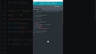 python coding in code.org. Please subscribe. @Yash16552  and @YashGuptaOPchannel