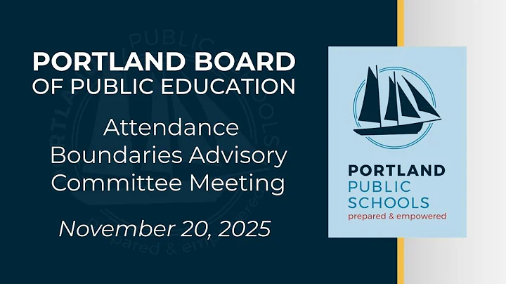 November 20, 2025 Attendance Boundaries Advisory Committee Meeting