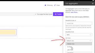 KWIZ's SharePoint List Aggregator - Adding data sources