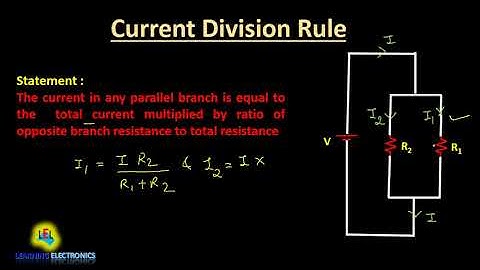 Current Division Rule in English with solved example