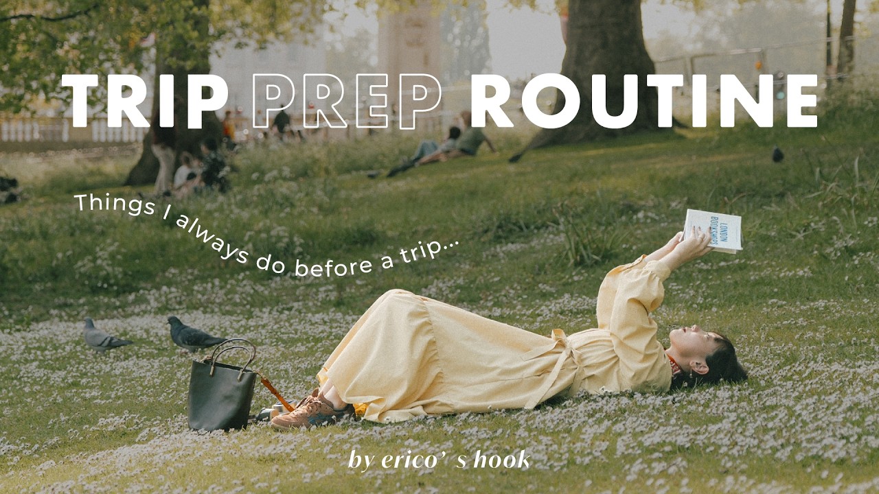 【Trip Prep Vlog】私たちの旅行前ルーティン🧳🍃ヨーロッパ1ヶ月旅のやりたいことリスト・パッキングなど のサムネイル