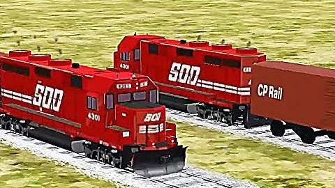 Train Sim - Mountain Pass Using EMD GP30C-2 Again and Again - Simulasi Kereta Api