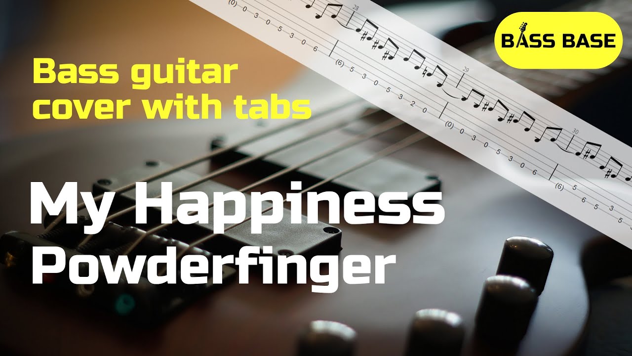 Powderfinger My Happiness Bass cover with tabs YouTube