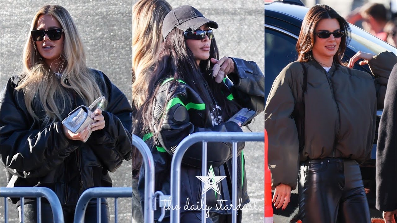 Kim Kardashian, Khloe Kardashian, and Kendall Jenner Attend Super Bowl LVIII at Allegiant Stadium in Las Vegas