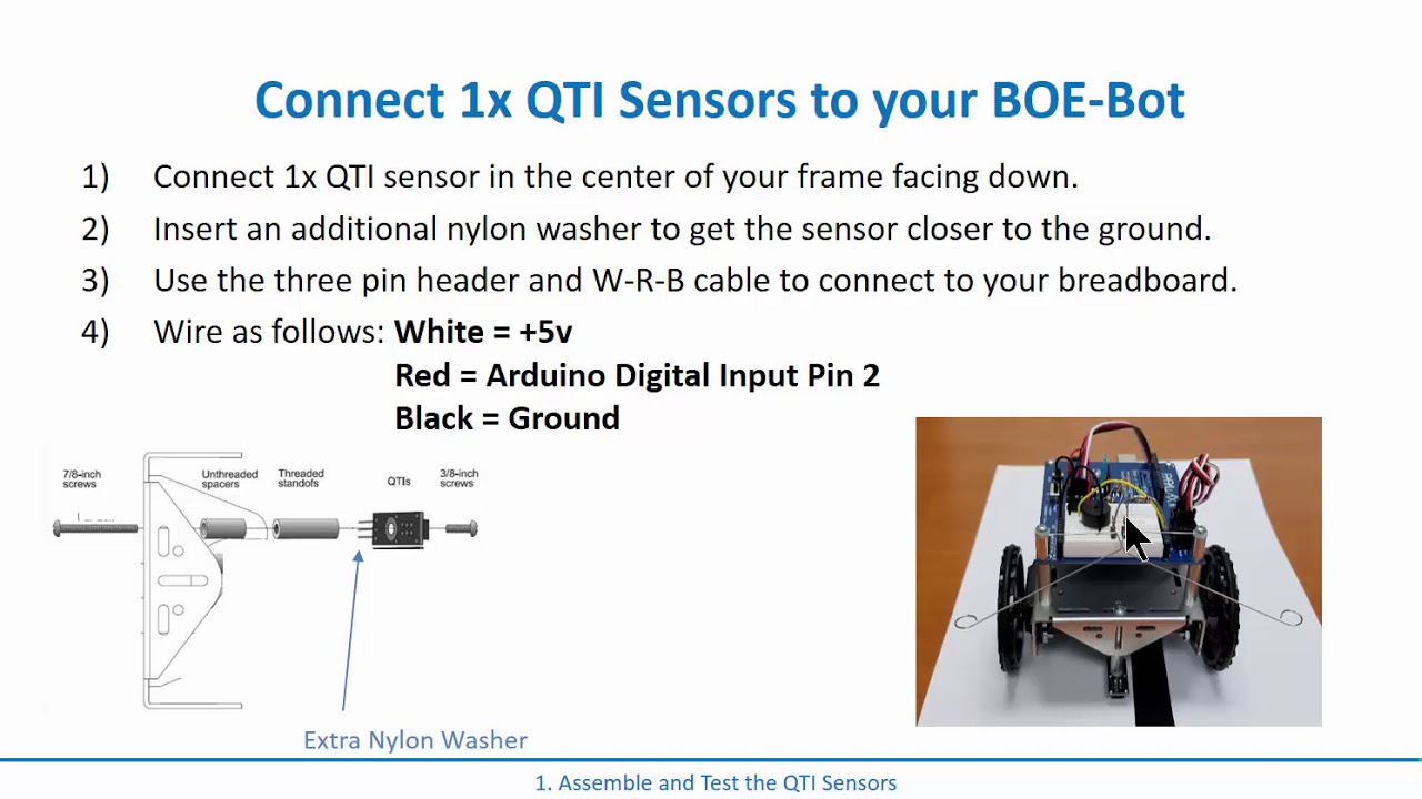 7.1 - Adding the QTI Line Sensors - YouTube