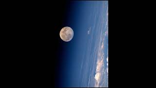 #nasa #space View of moon as seen from ISS screenshot 5