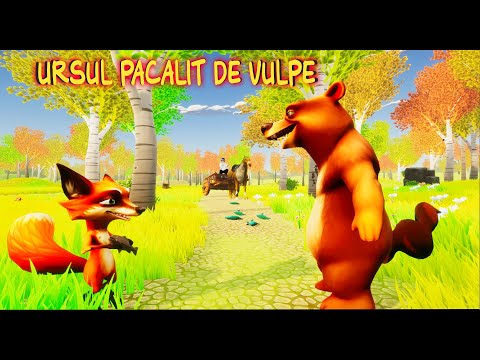 Ursul la copcă și vulpea șireată, animație 3D
