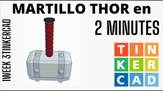 Martillo de Thor 3D en TinkerCad | Diseños Tinkercad
