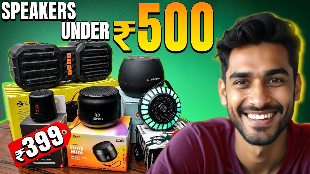 Top 5 Best Bluetooth Speakers Under ₹500 in 2025🔥|| Best Bluetooth ...