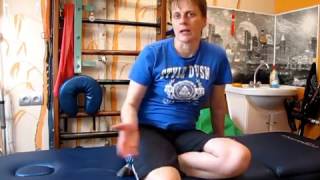 Проблемы с ногой после инсульта. Сгибание в колене / Leg problems after a stroke. Knee flexion