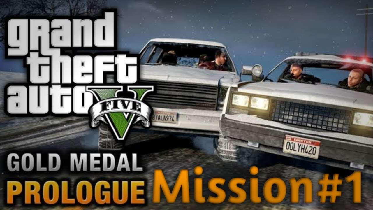 Starting GTA V! First Mission Gameplay Gold Prologue #gta 