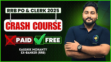 💡 RRB PO & Clerk 2025 Crash Course By Kaushik Mohanty || Mixture, Alligation & Partnership Revision