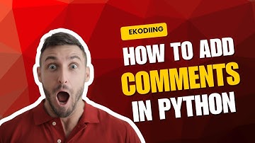 How to add comment in Python