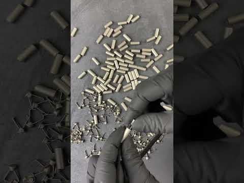 Накінечник для шнура ЧОРНИЙ (100 шт), видео 1