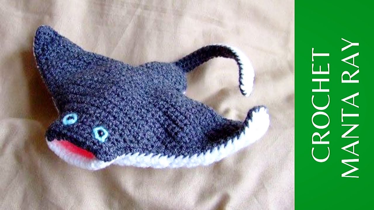 HOW TO CROCHET EASY STINGRAY FISH KEYCHAIN