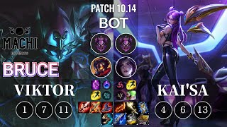 MCX Bruce Viktor vs Kai'Sa Bot - KR Patch 10.14