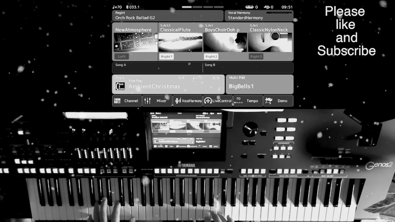 Silent Night Played on the Yamaha Genos 2