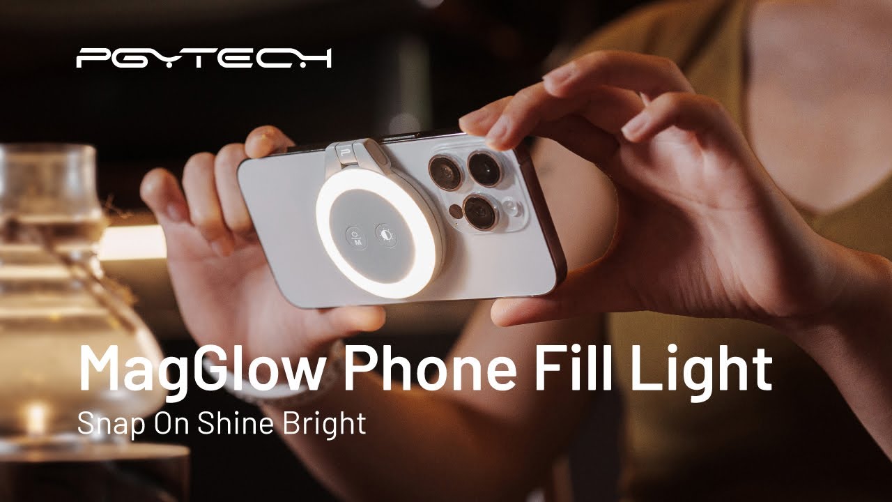 PGYTECH MagGlow ミスティグレー スマートフォン リングライト ピー