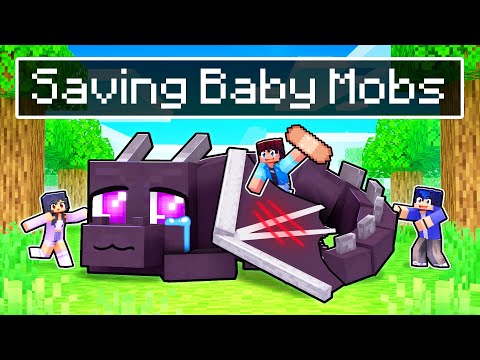 Tiny Saving BABY MOBS In Minecraft!