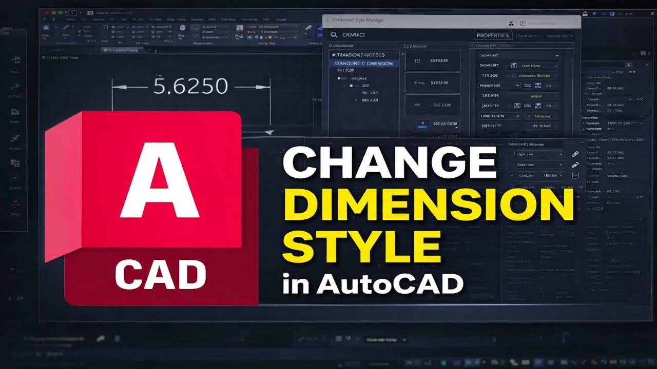 AutoCAD (Как изменить стиль размеров)