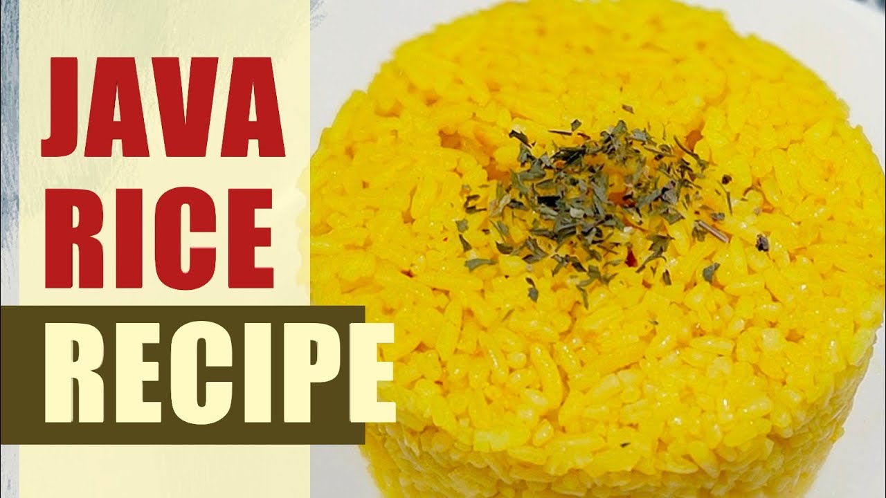 Java Rice Recipe - YouTube