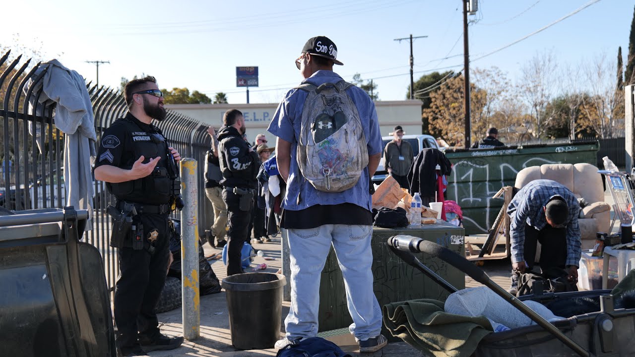 12.05.24 Homeless Welfare check sweep Banning, Ca