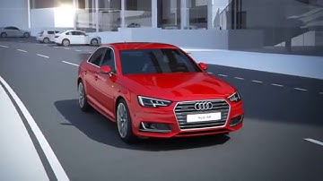 The all-new Audi A4: exit warning