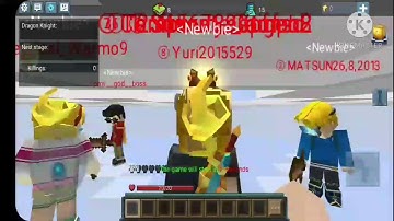 lucky block skywars game play in blockman go