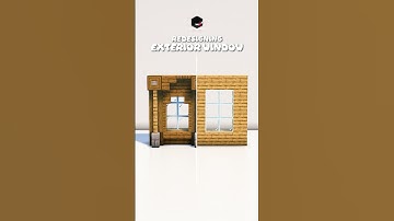 Some tips on improving your exterior window! #minecraft #reimiho #fyp #mcbuilds #minecraftdesign