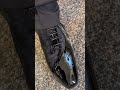 I thought she’d be more about the tux but her attention went straight to the shoes! These tuxedo
