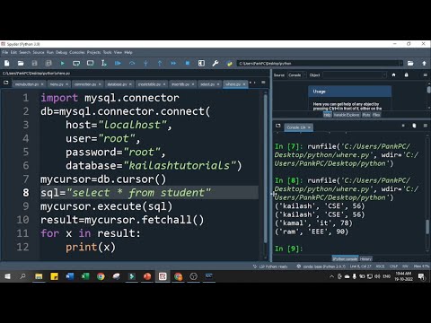 python MySQL where clause| Python MySQL Connectivity | MySQL 06