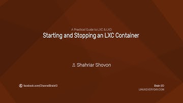 08. Starting and Stopping an LXC Container