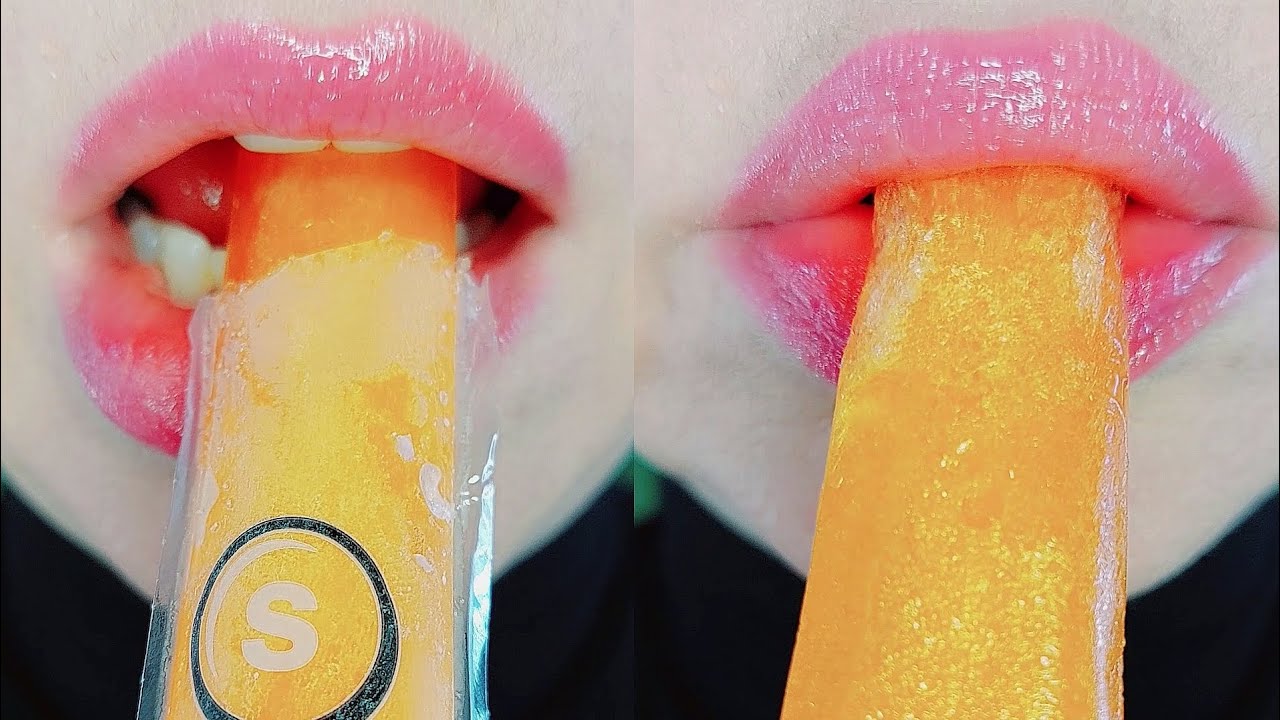 ASMR eating sounds Skittles freezer pops #asmr #mukbang - YouTube