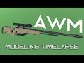 AWM - Modeling [ BLENDER TIMELAPSE ] Lowpoly