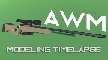 AWM - Modeling [ BLENDER TIMELAPSE ] Lowpoly