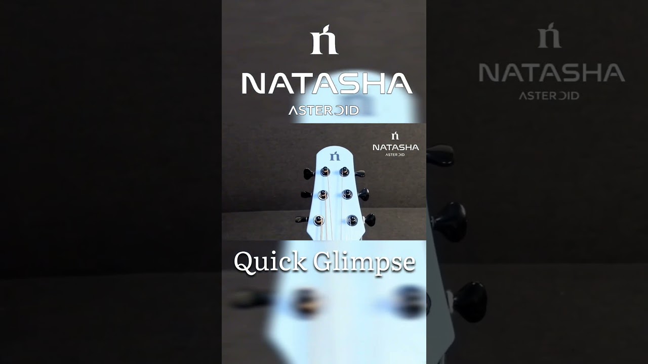 Quick Glimpse: Unboxing Natasha Asteroid Ocean Blue Carbon Fiber Acoustic Guitar 