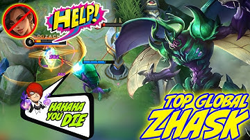 BEST Offlaner!! | New Meta Zhask | Best Build Zhask | Top Global Zhask - MLBB
