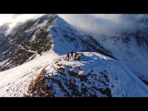 Parrot Bebop 2 - Trail Running - Auto Follow Me & Magic Dronies in French Mountains