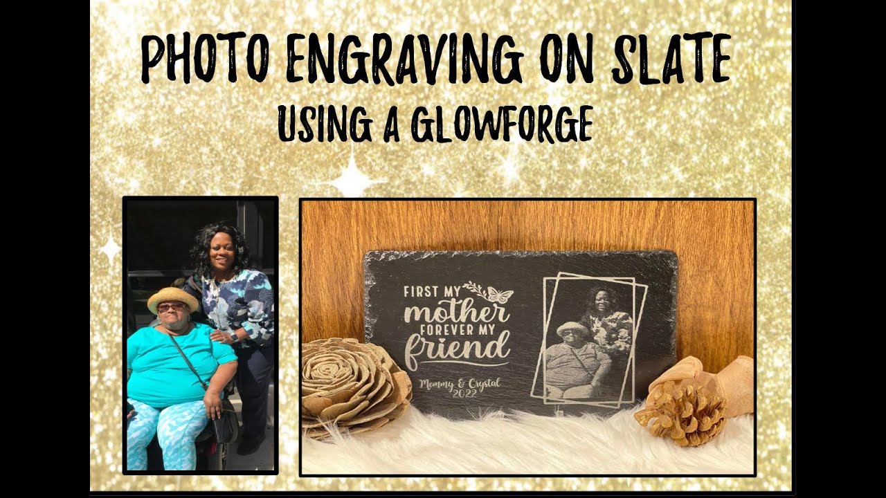 Фотогравировка на сланце с использованием Glowforge