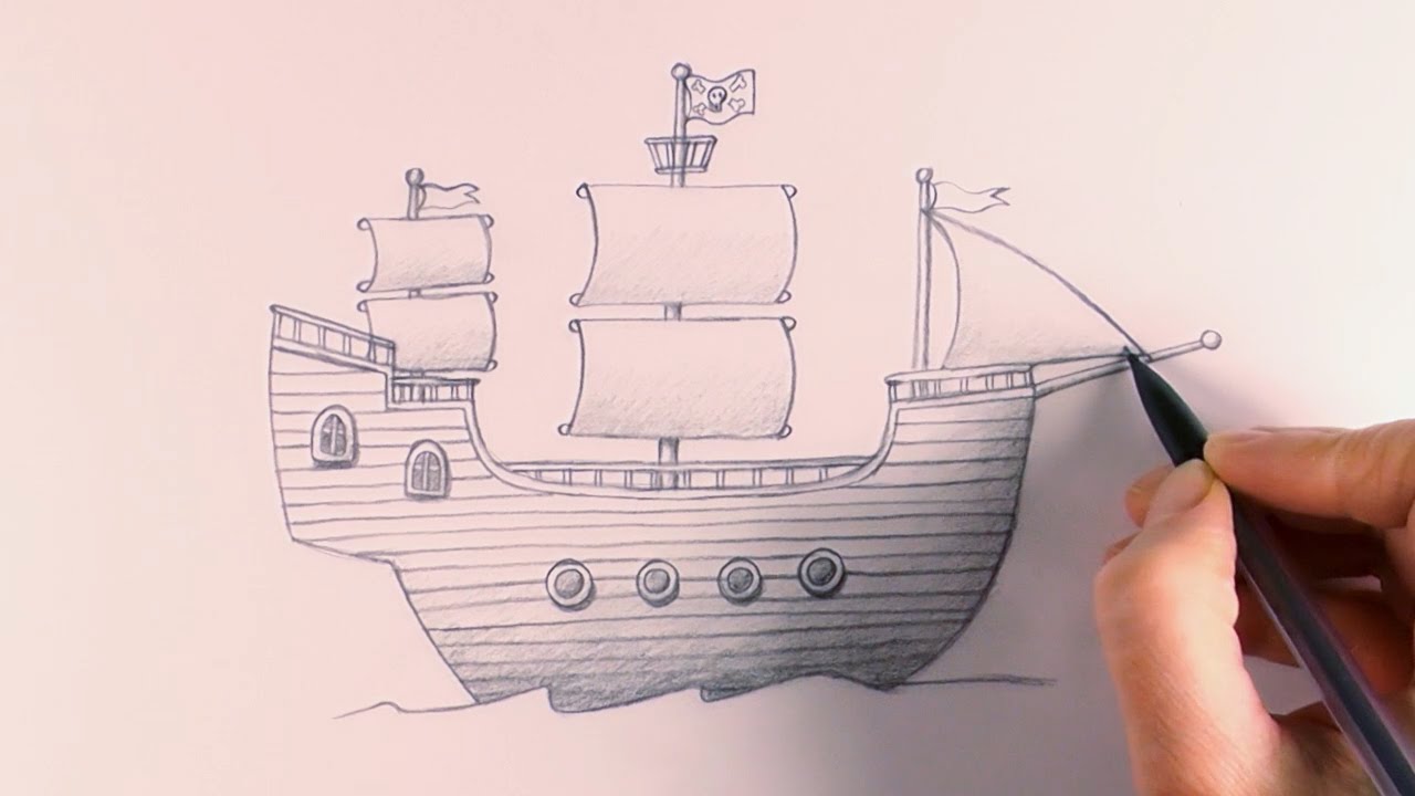 R.E.A.P: Concept Art: How to Draw a Pirate Ship - YouTube