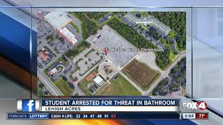 Student arrested for threat at a Lehigh Acres elementary school