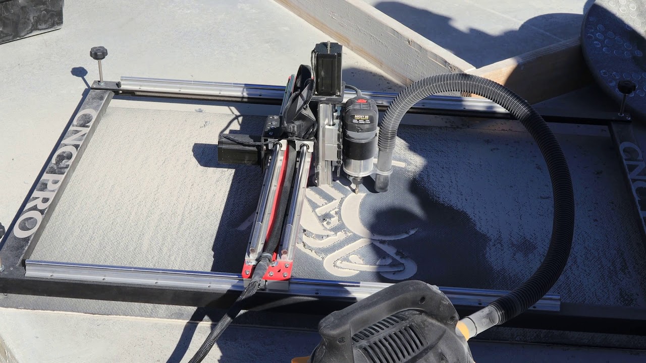 Portable Concrete Engraving Machine World of Concrete 2019 3 of 3 YouTube