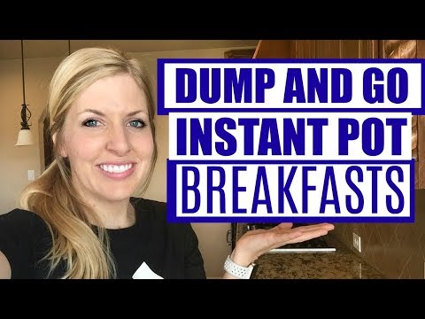 3 EASY Instant Pot Breakfast Recipes! Dump and Go for Beginners!